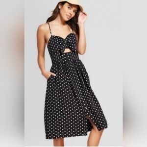 Xhilaration Polka Dot Maxi Dress